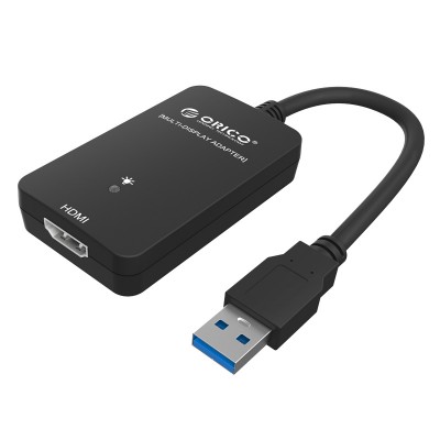 ORICO USB3.0 to HDMI External Graphics Adapter with 8 inch USB3.0 Cable for Windows - Black (DU3H)